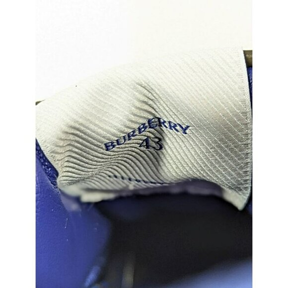 Burberry Men's Terrace Low Top Leather Sneakers in Loch Size 43 (MSRP $820) - Picture 11 of 12